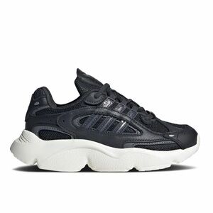Adidas Ozmillen Elastic Lace Kids Shoes Black/Grey Size 7K